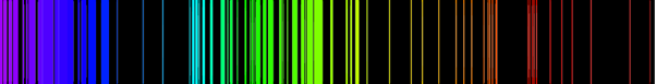 Some elements, such as iron shown here, have rather a lot of emission lines.